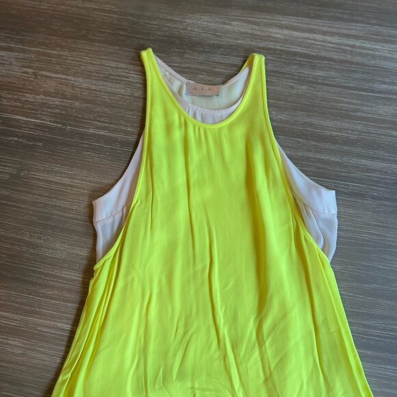 A.L.C. Neon Sleeveless Layered‎ Tank Top - Picture 1 of 6